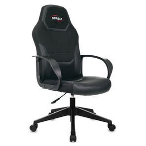 Кресло офисное BRABIX "Alpha GM-018", ткань/экокожа, черное, 532636, GM-018_532636 в Тюмени