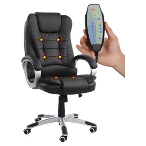 Компьютерное кресло BRABIX "Comfort MS-003", 6 массажных модулей, экокожа, черное, 532521 в Тюмени
