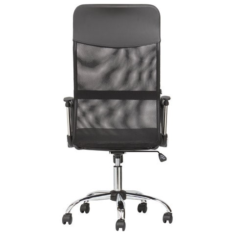 Офисное кресло BRABIX "Flash MG-302", с подлокотниками, хром, черное, 530867 в Заводоуковске - изображение 5