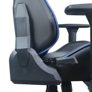 Кресло BRABIX "GT Carbon GM-120", две подушки, экокожа, черное/синее, 531930 в Заводоуковске - предосмотр 14