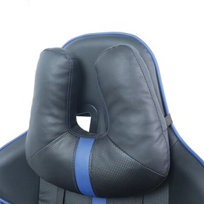 Кресло BRABIX "GT Carbon GM-120", две подушки, экокожа, черное/синее, 531930 в Заводоуковске - предосмотр 8