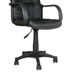 Компьютерное кресло BRABIX "Hit MG-300", с подлокотниками, экокожа, черное, 530864 в Тюмени - предосмотр 4