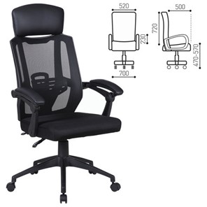 Офисное кресло Brabix Nexus ER-401 (с подлокотниками, черное) 531835 в Тюмени - предосмотр 10