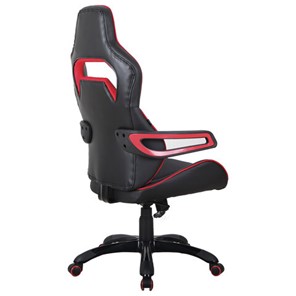 Офисное кресло Brabix Nitro GM-001 (ткань, экокожа, черное, вставки красные) 531816 в Тюмени - предосмотр 4