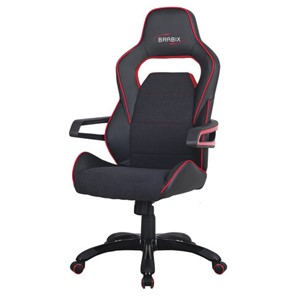 Офисное кресло Brabix Nitro GM-001 (ткань, экокожа, черное, вставки красные) 531816 в Тюмени - предосмотр 6
