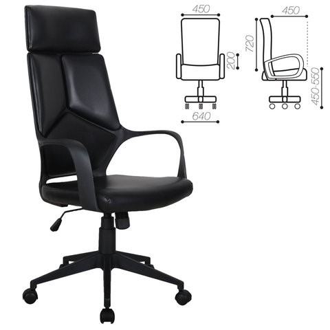 Кресло Brabix Premium Prime EX-515 (экокожа, черное) 531569 в Тюмени - изображение 1