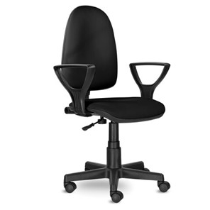 Кресло офисное Brabix Prestige Ergo MG-311 (регулируемая эргономичная спинка, кожзам, черное) 531877 в Тюмени