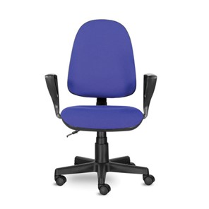 Компьютерное кресло Brabix Prestige Ergo MG-311 (регулируемая эргономичная спинка, ткань, черно-синее) 531876 в Тюмени - предосмотр 2