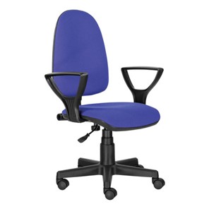 Компьютерное кресло Brabix Prestige Ergo MG-311 (регулируемая эргономичная спинка, ткань, черно-синее) 531876 в Заводоуковске