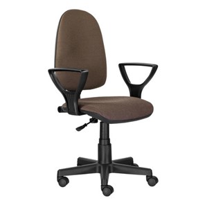 Компьютерное кресло Brabix Prestige Ergo MG-311 (регулируемая эргономичная спинка, ткань, коричневое) 531875 в Тюмени