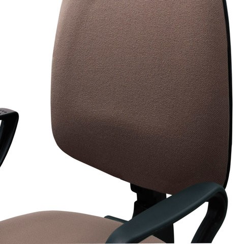 Компьютерное кресло Brabix Prestige Ergo MG-311 (регулируемая эргономичная спинка, ткань, коричневое) 531875 в Тюмени - изображение 4