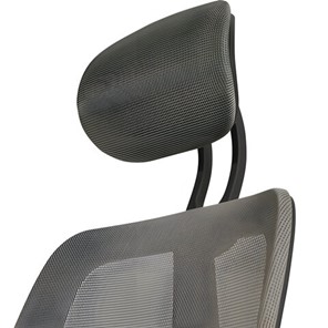 Кресло компьютерное BRABIX "Saturn ER-400", с подголовником, комбинированное, черное/серое, 530871 в Тюмени - предосмотр 5