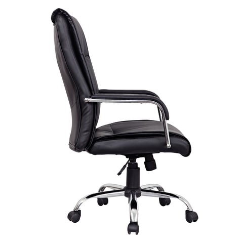 Кресло офисное BRABIX "Space EX-508", экокожа, хром, черное, 530860 в Тюмени - изображение 2
