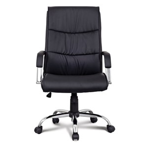 Кресло офисное BRABIX "Space EX-508", экокожа, хром, черное, 530860 в Тюмени - предосмотр 4
