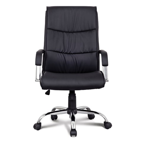Кресло офисное BRABIX "Space EX-508", экокожа, хром, черное, 530860 в Тюмени - изображение 4