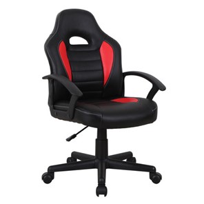Кресло офисное Brabix BRABIX "Spark GM-201", экокожа, черное/красное, 532503 в Тюмени