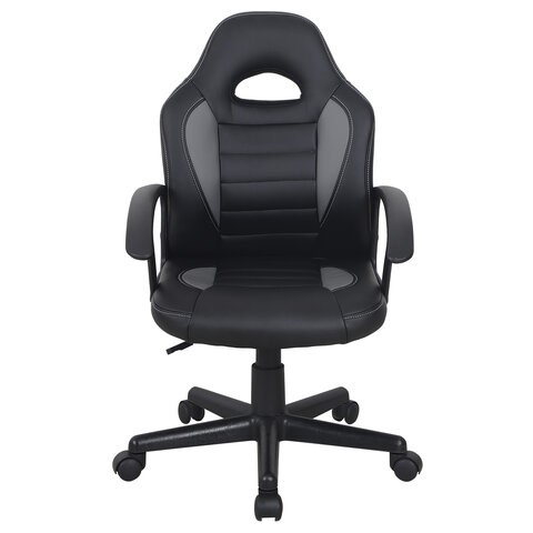 Кресло офисное BRABIX "Spark GM-201", экокожа, черное/серое, 532504 в Тюмени - изображение 4