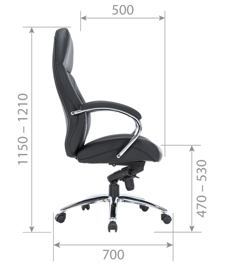Кресло компьютерное CH791 экокожа черная в Заводоуковске - изображение 4