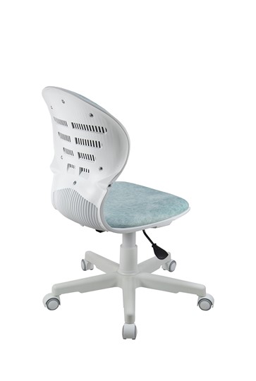 Кресло офисное Chair 1139 FW PL White, Голубой в Заводоуковске - изображение 3