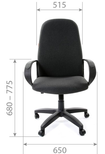 Офисное кресло CHAIRMAN 279, экокожа, цвет черный в Тюмени - изображение 2