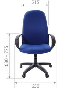 Офисное кресло CHAIRMAN 279 TW 12, цвет серый в Тюмени - предосмотр 4