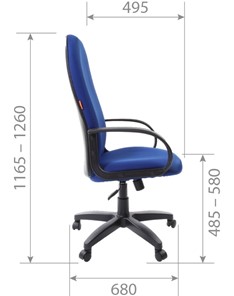 Офисное кресло CHAIRMAN 279 TW 12, цвет серый в Заводоуковске - предосмотр 5