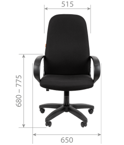 Офисное кресло CHAIRMAN 279T, ткань Т-08 черный в Заводоуковске - предосмотр 3