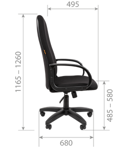 Офисное кресло CHAIRMAN 279T, ткань Т-08 черный в Заводоуковске - предосмотр 4