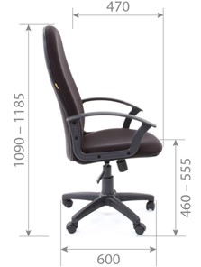 Офисное кресло CHAIRMAN 289, ткань, цвет серый в Тюмени - предосмотр 4