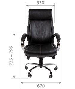 Кресло офисное CHAIRMAN 423 Экокожа черная в Заводоуковске - предосмотр 3