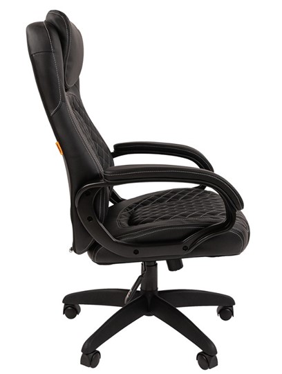 Кресло офисное CHAIRMAN 432, экокожа, цвет черный в Тюмени - изображение 5