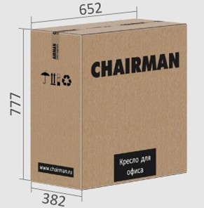 Кресло офисное CHAIRMAN 432, экокожа, цвет черный в Тюмени - предосмотр 6