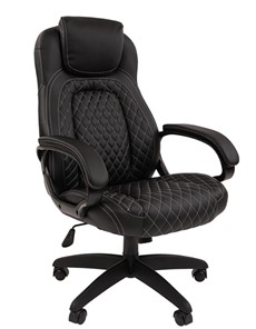 Кресло офисное CHAIRMAN 432, экокожа, цвет черный в Тюмени - предосмотр 3