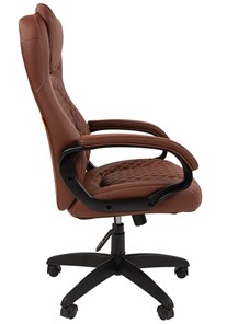 Кресло компьютерное CHAIRMAN 432, экокожа, цвет коричневый в Тюмени - предосмотр 4