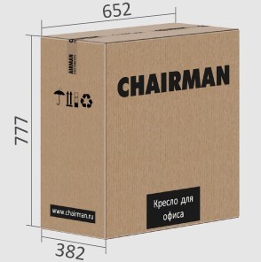 Кресло компьютерное CHAIRMAN 432, экокожа, цвет коричневый в Тюмени - предосмотр 7