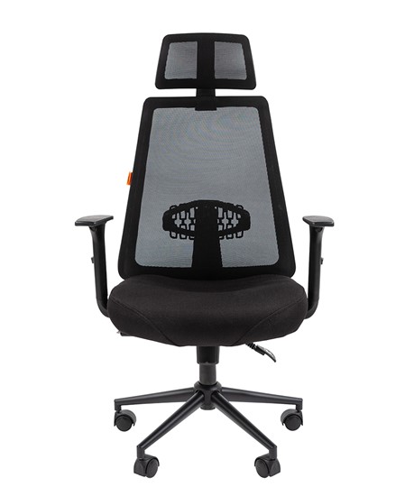 Офисное кресло CHAIRMAN 535 BLACK Сетчатый акрил черный / Полиэстер черный в Тюмени - изображение 1