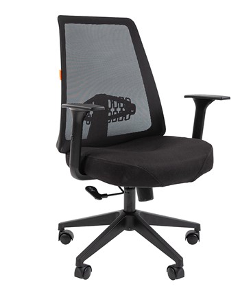 Кресло компьютерное CHAIRMAN 535 LT Сетчатый акрил черный / Полиэстер черный в Заводоуковске - изображение
