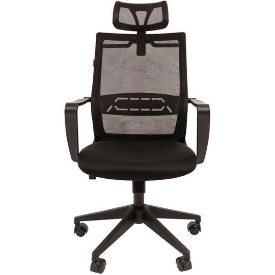 Компьютерное кресло CHAIRMAN 545 сетка/ткань черный в Тюмени - изображение 1