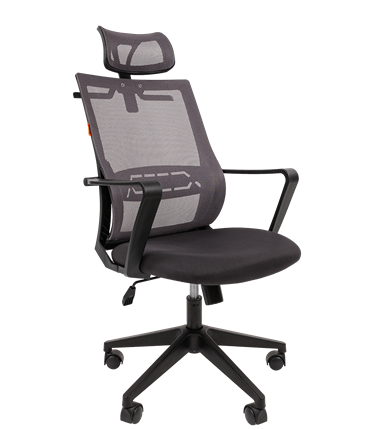 Кресло CHAIRMAN 545 сетка/ткань серый в Тюмени - изображение