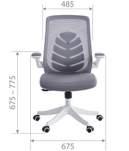 Офисное кресло CHAIRMAN 565, сетчатый акрил черный / полиэстер черный в Заводоуковске - предосмотр 3