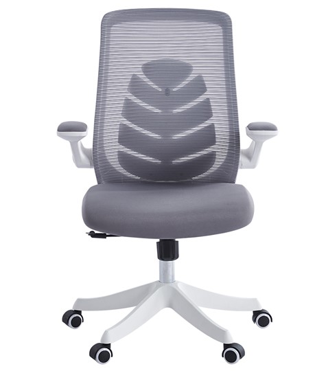 Кресло компьютерное CHAIRMAN 565, сетчатый акрил серый / полиэстер серый в Заводоуковске - изображение 1