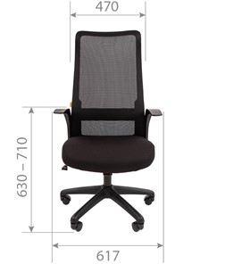 Кресло офисное CHAIRMAN 573, черное в Заводоуковске - предосмотр 7