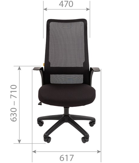 Кресло офисное CHAIRMAN 573, черное в Заводоуковске - изображение 7