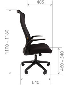 Кресло офисное CHAIRMAN 573, черное в Заводоуковске - предосмотр 8