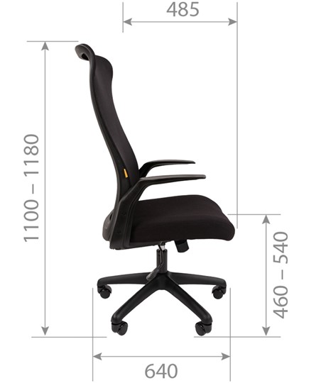 Кресло офисное CHAIRMAN 573, черное в Тюмени - изображение 8