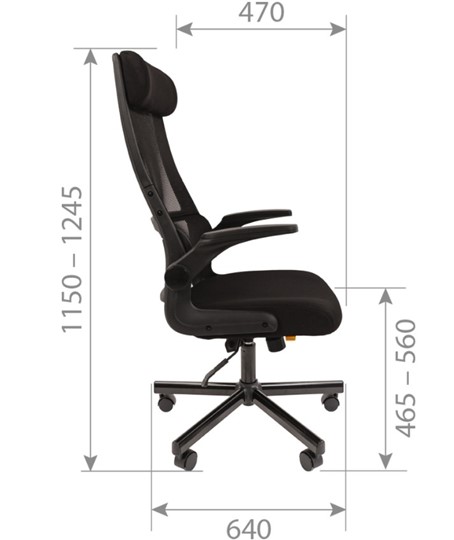 Компьютерное кресло CHAIRMAN 575, черное в Заводоуковске - изображение 7
