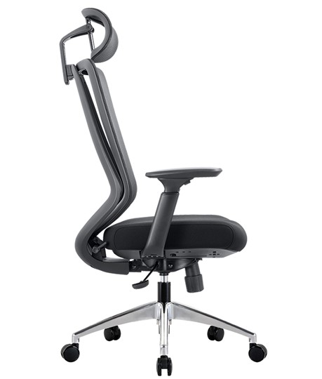 Компьютерное кресло CHAIRMAN 580 Сетчатый акрил серый / Полиэстер черный в Тюмени - изображение 4