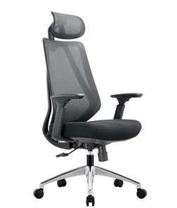 Компьютерное кресло CHAIRMAN 580 Сетчатый акрил серый / Полиэстер черный в Тюмени - предосмотр