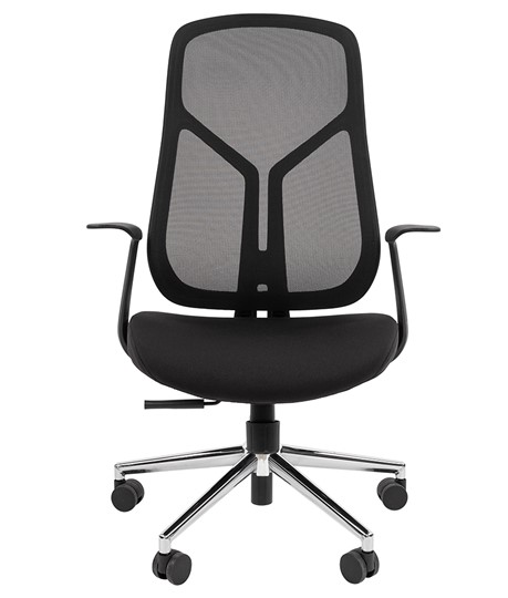 Компьютерное кресло CHAIRMAN 588 Сетчатый акрил черный / Ткань полиэстер черный в Заводоуковске - изображение 1