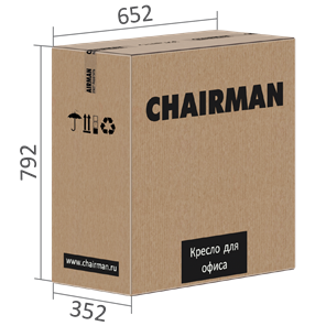 Офисное кресло CHAIRMAN 600 LT экокожа черная в Тюмени - предосмотр 3